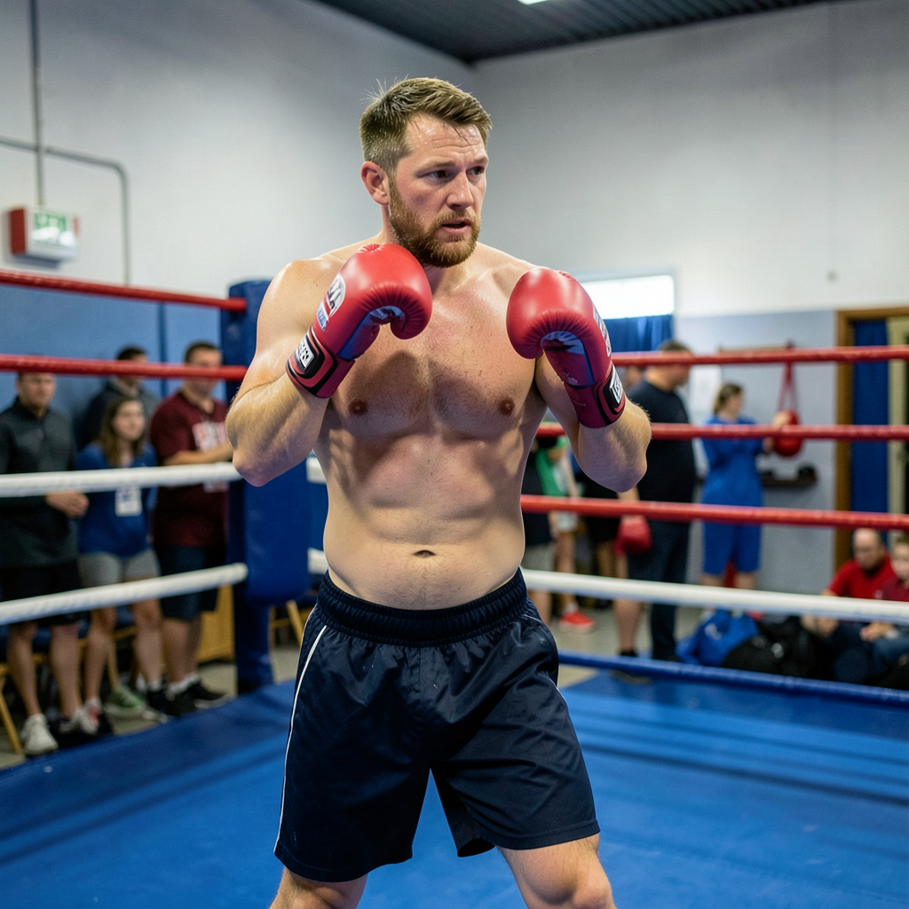 Brighton dad fights three charity bouts to raise more than £1,600